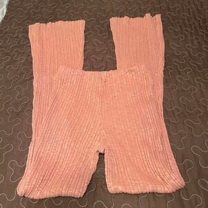 ribbed flare leggings